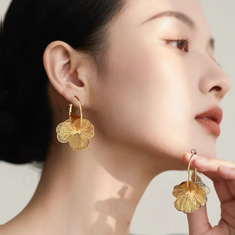 Bloom Hoop Earrings