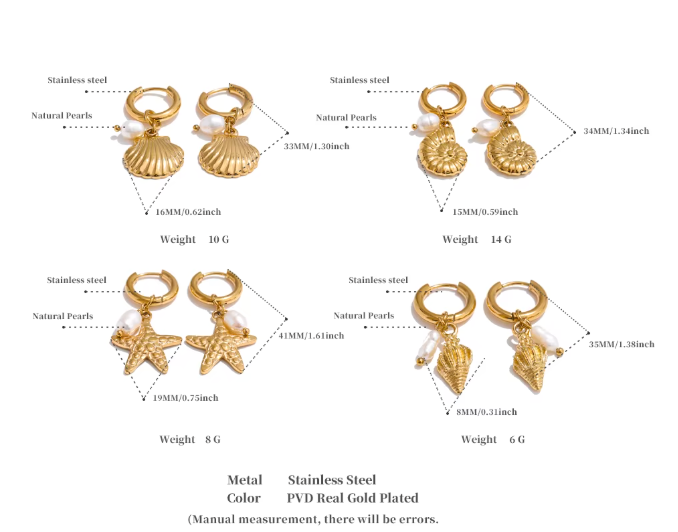Charm Hoop Earrings