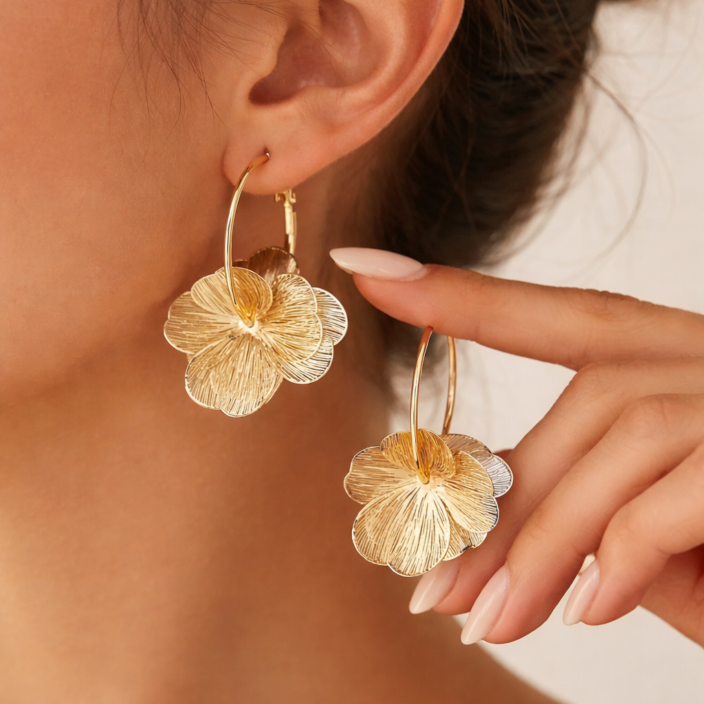 Bloom Hoop Earrings