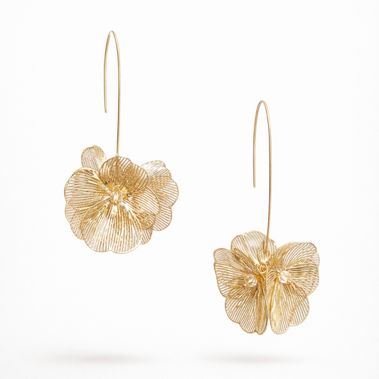 Floral Bloom Drop Earrings