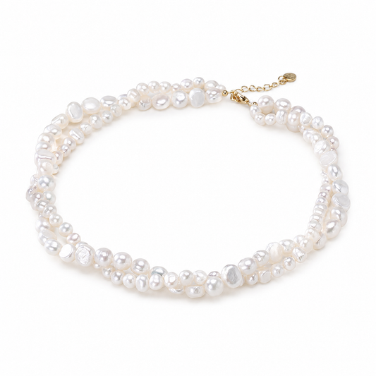 Bianca Double Strand Pearl Necklace