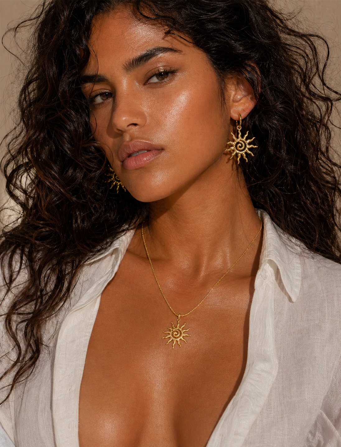 Sun Charm Jewelry Set