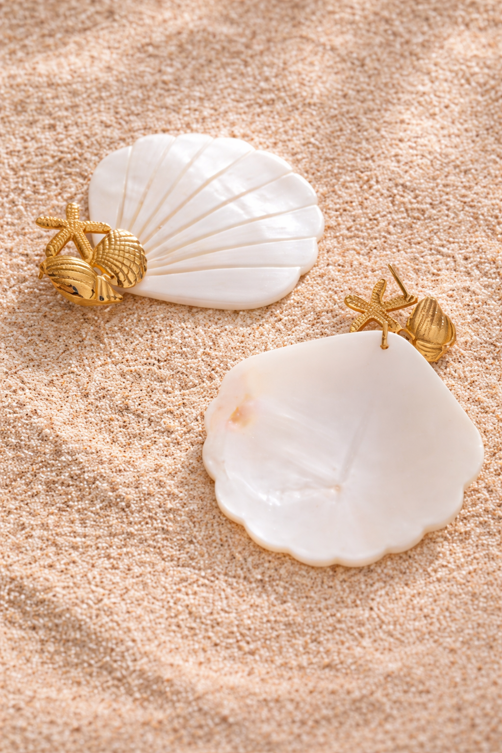 Seashell Statement Earrings