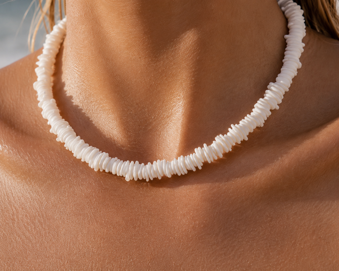 Isla Puka Shell Choker Necklace
