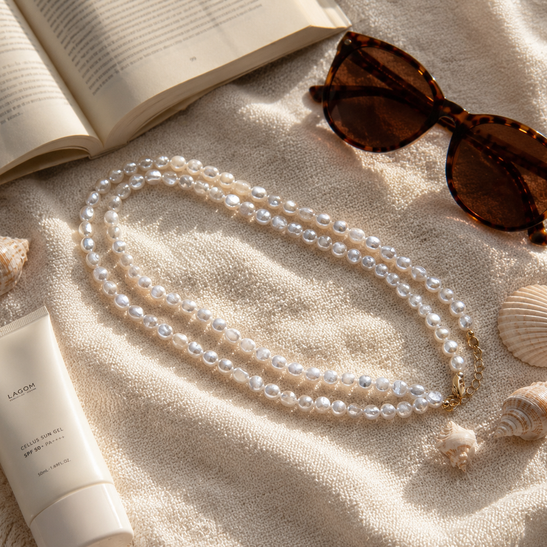 Bianca Double Strand Pearl Necklace