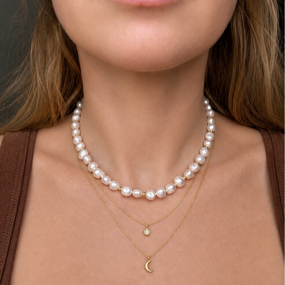 Stella Baroque Pearl Necklace