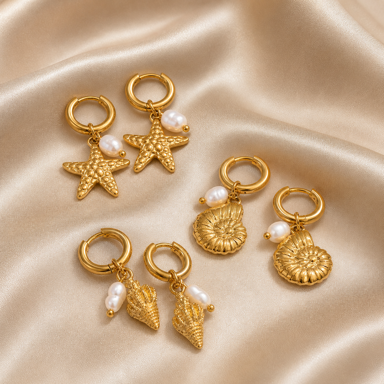 Charm Hoop Earrings