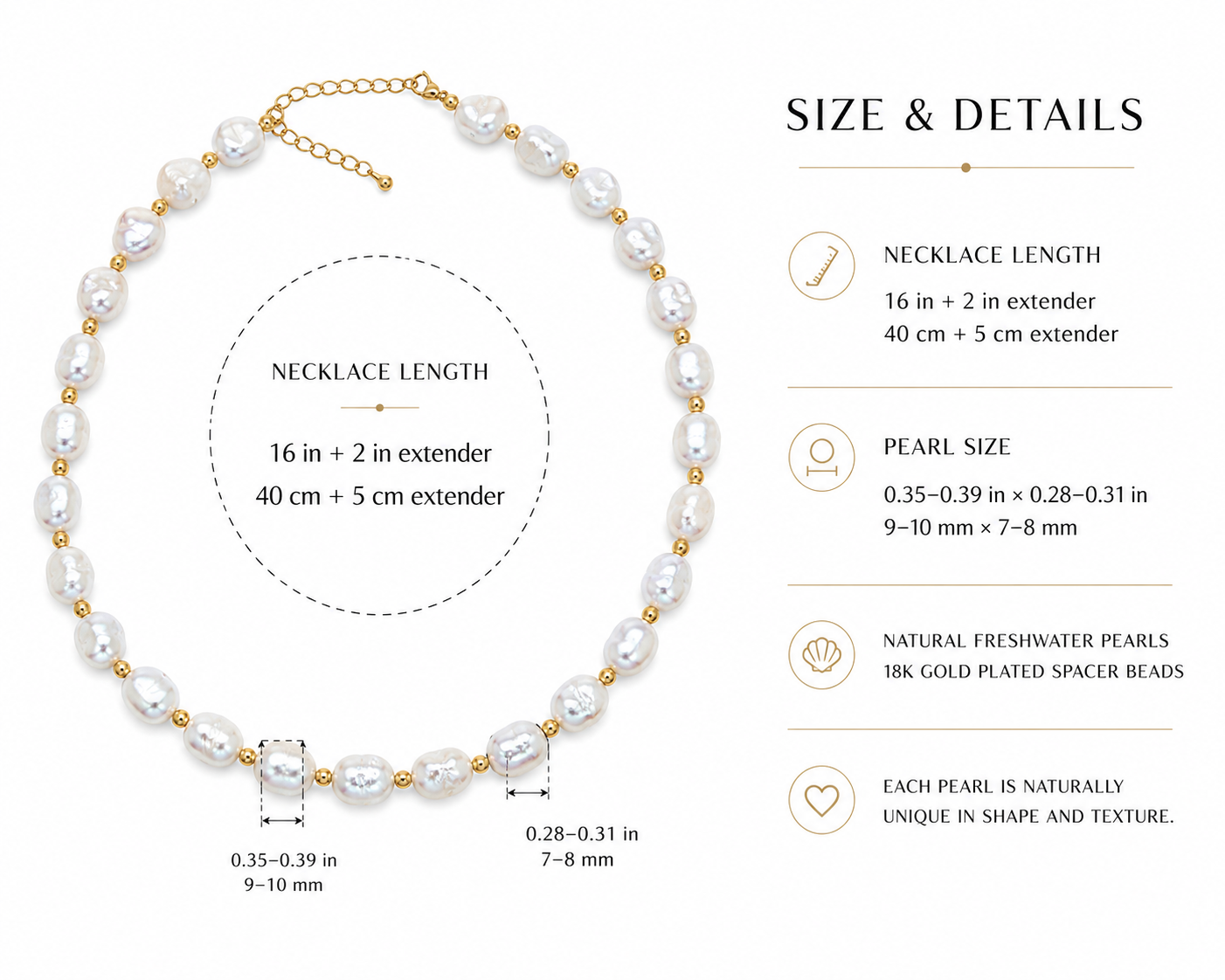 Luna Freshwater Pearl Necklace