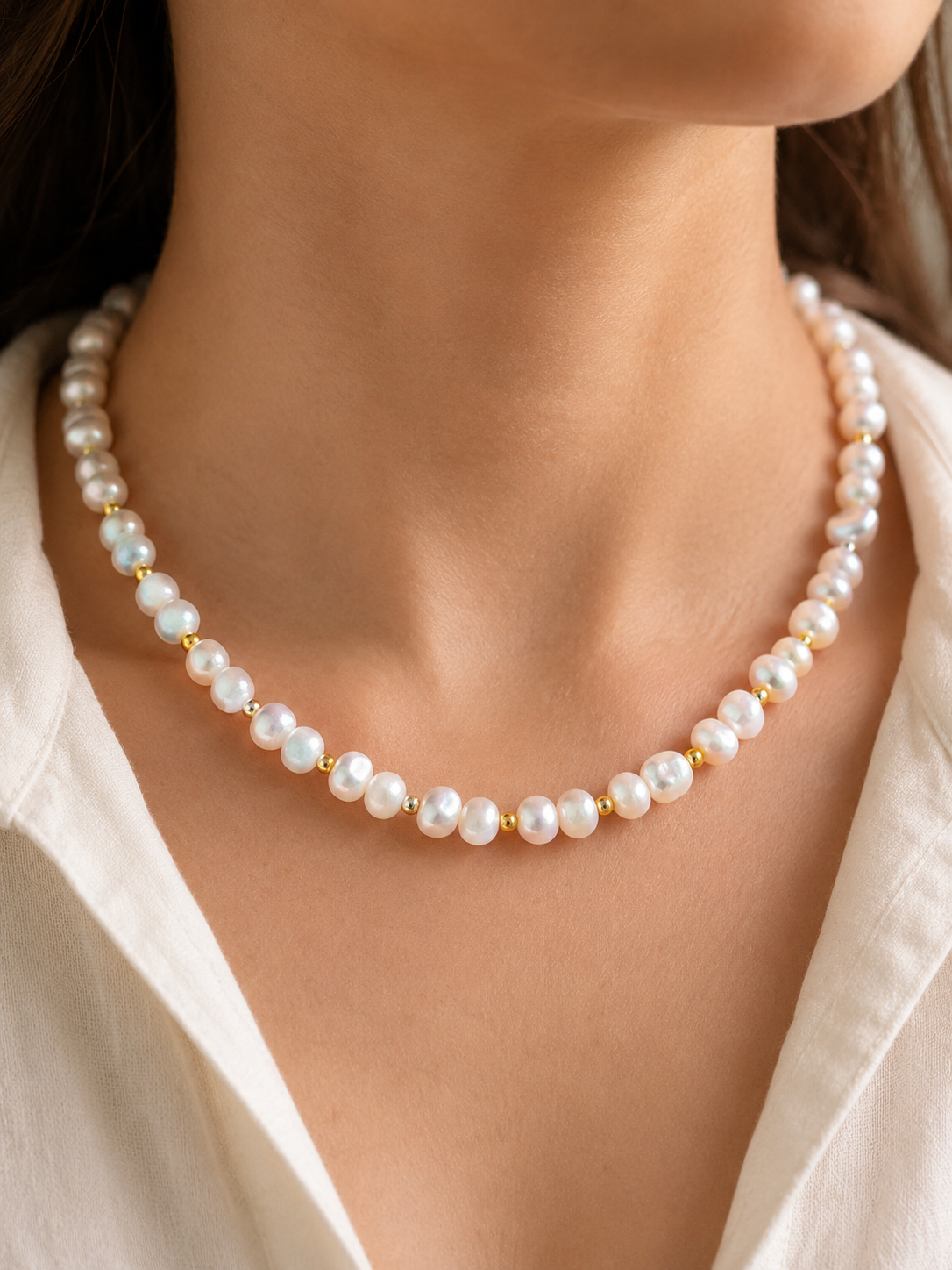 Stella Baroque Pearl Necklace