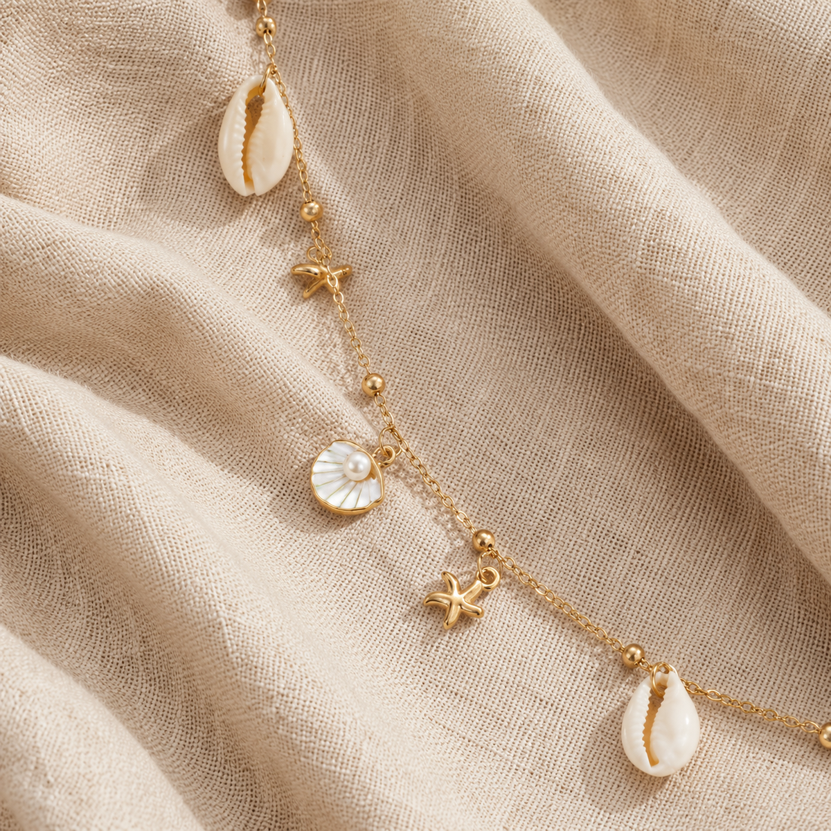 Calista Shell Back Necklace & Body Chain